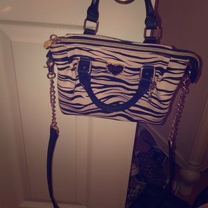 Betsey Johnson zebra purse